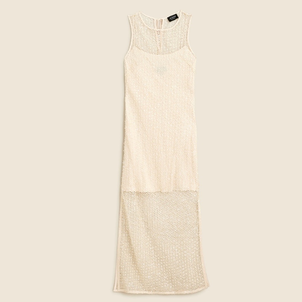 J. Crew Cream Sleeveless Maxi Dress
